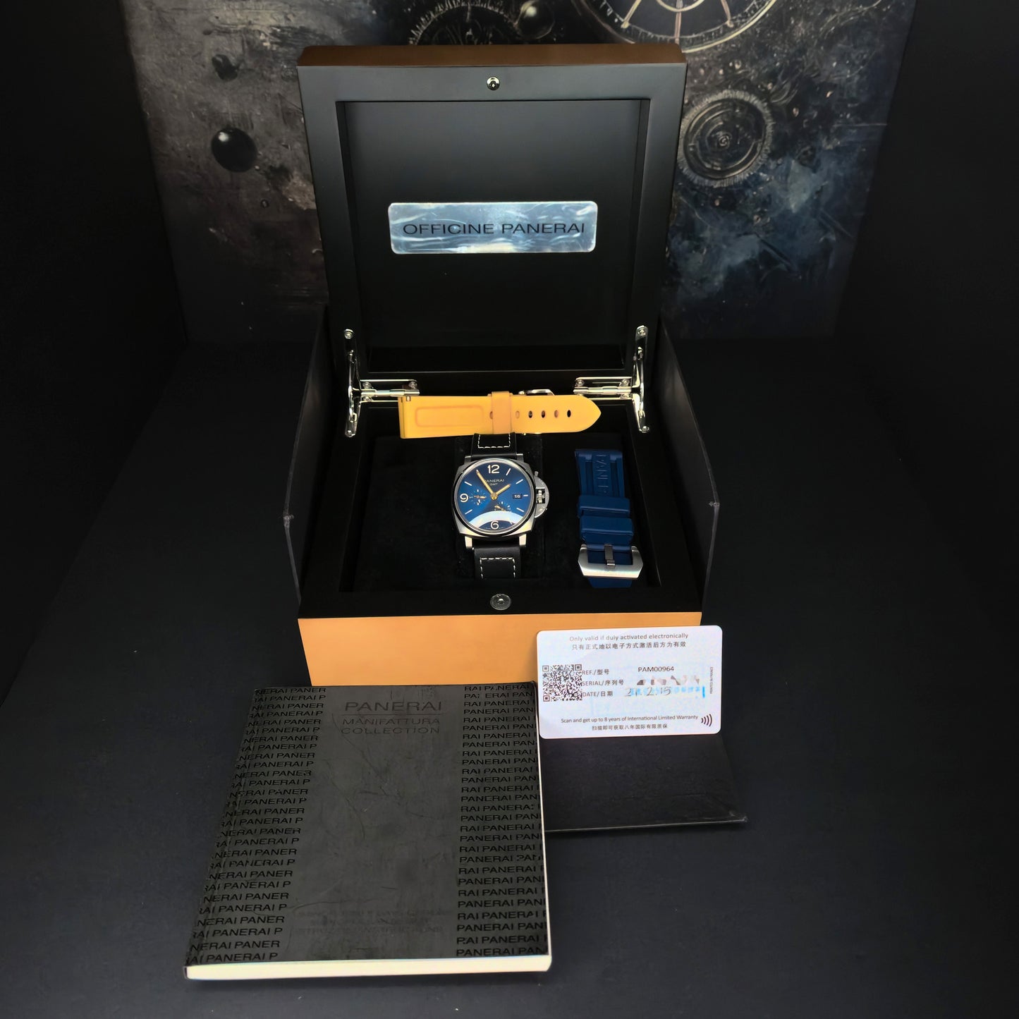 Panerai Luminor Due GMT Blue Dial 45mm Titanium, Date, Seconds, Automatic – BOX & PAPERS (PAM00964)
